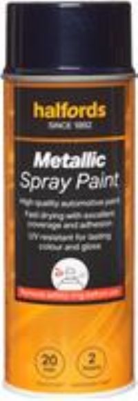 Halfords M3-090 Blue Metallic Car Spray Paint - 400Ml