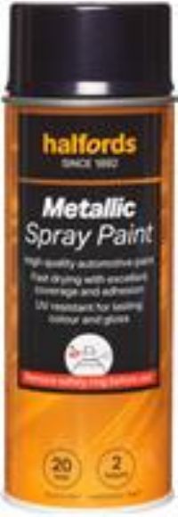 Halfords M3-060 Blue Metallic Car Spray Paint - 400Ml