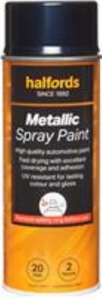 Halfords M3-320 Blue Metallic Car Spray Paint - 400Ml