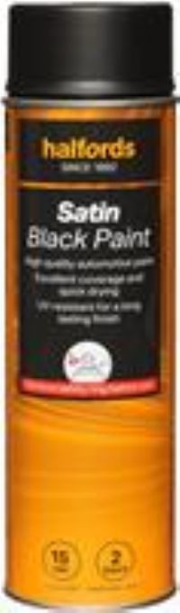 Halfords Satin Black 500Ml