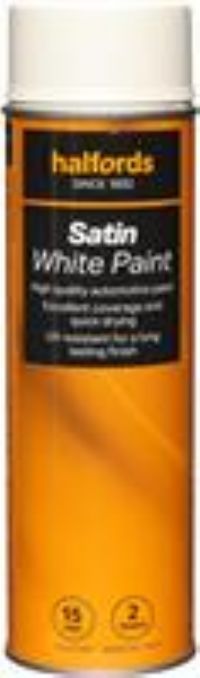 Halfords Satin White 500Ml