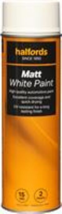 Halfords Matt White 500Ml