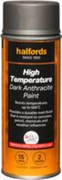 Halfords Very High Temp Dark Anthrac 400Ml