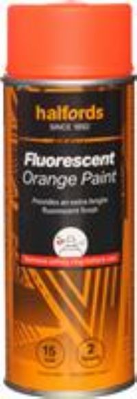 Halfords Fluorescent Paint Orange 400 Ml