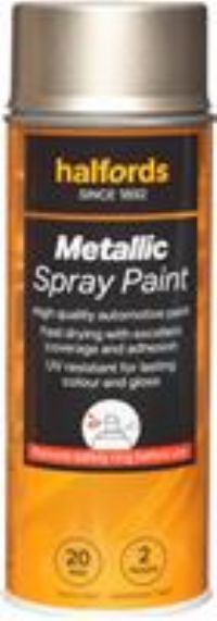 Halfords M5-190 Gold Metallic Car Spray Paint - 400Ml