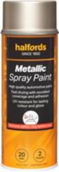 Halfords M5-200 Gold Metallic Car Spray Paint - 400Ml