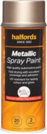 Halfords M5-150 Gold Metallic Car Spray Paint - 400Ml