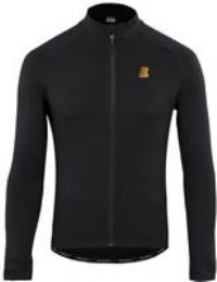 NEW Boardman Mens Long Sleeve Thermal Quick Drying Black Cycling Jersey - XXXL