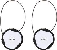 Atop Spin Buckle Pair White