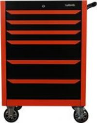 Halfords 27 inch Neon Orange 6 Drawer Cabinet