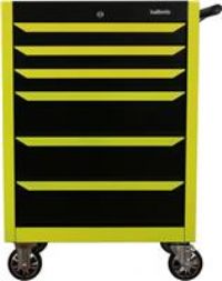 Halfords 27 inch Neon Yellow 6 Drawer Cabinet