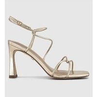 Office Hero - Strappy Heeled Sandal - Gold