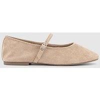 Office Micro Mary Janes - Beige