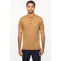 Gabicci Vintage Jackson Knit Polo Nutmeg