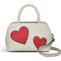 Radley Valentines Ss25 Small Ziptop Grab Bag - Chalk
