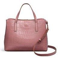 Radley Dukes Place Faux Croc Medium Ziptop Grab - Pink