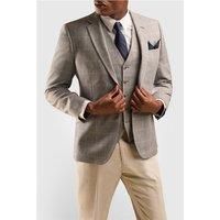 Scott by The Label Tailored Fit Grey Stone Check Men's Suit Jacket