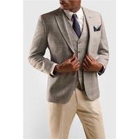 Scott by The Label Tailored Fit Grey Stone Check Waistcoat