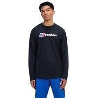 Berghaus Men/'s Big Logo T-Shirt, Black/Black, 2XL