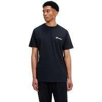 Berghaus Men/'s Front & Back T-Shirt, Black/Black, XL