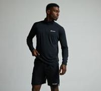 Berghaus Wayside 3.0 Tech Quarter Zip Top - Black - Size XS