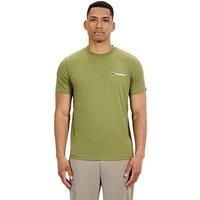 BERGHAUS MENS T SHIRT.NEW CLASS LOGO GREEN COTTON SHORT SLEEVED TEE TOP W25