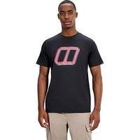 Berghaus Mens Berghaus Glitched Blocks Tee - Black