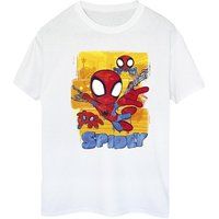 Marvel Women's Spidey And His Amazing Friends Flying Boyfriend Fit T-Shirt