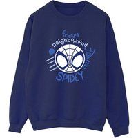 Marvel  Spidey And His Amazing Friends Neighbourhood  women's Sweatshirt in Blue