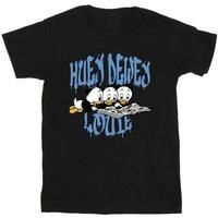 Disney Men/'s Huey Dewey Louie Reading T-Shirt Black Small