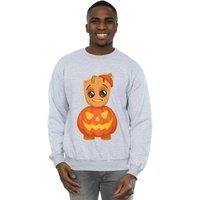 Marvel Men/'s Pumpkin Groot Sweatshirt Sport Grey XX-Large