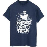 Netflix Women's Stranger Things Friends Don't Trick Boyfriend Fit T-Shirt