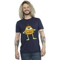 Disney Men/'s Monsters Inc Mike Halloween Pumpkin T-Shirt Navy Blue XX-Large