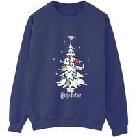 Harry Potter Christmas Tree Sweatshirt In Navy