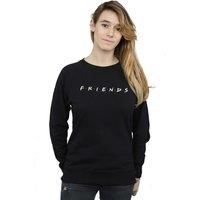 Absolute Cult Friends Women/'s Text Logo Sweatshirt Black XXXXX-Large