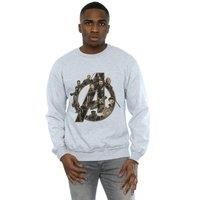 Avengers Infinity War Men's Logo Sweatshirt in Grey | Size: Small