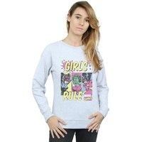Marvel  Girls Rule  women's Sweatshirt in Grey