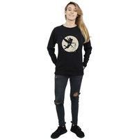 Tinkerbell Women's Moon Sweatshirt in Black | Size: Small