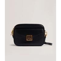 ANIHLI TB Detail Leather Camera Bag Black