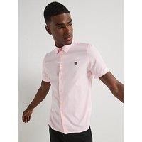 Ps Paul Smith Short Sleeve Casual Fit Zebra Logo Shirt - Pink