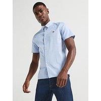 Paul Smith Short Sleeve Zebra Shirt Colour : Blue, Size : XXL