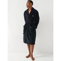 Ps Paul Smith Zebra Dressing Gown Robe - Black