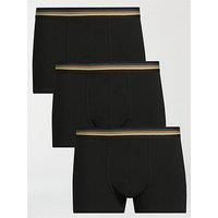 Ps Paul Smith Men'S 3 Pack Trunks - Black