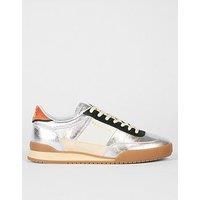 Ps Paul Smith Dover Silver Trainers - Silver/Red