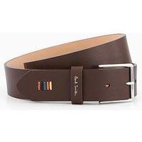 Ps Paul Smith Stitch Leather Belt - Brown