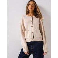 Ps Paul Smith Swirl Button Front Cardigan - White