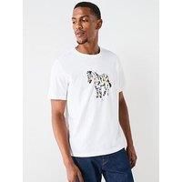 Ps Paul Smith Large Zebra Graphic T-Shirt - White