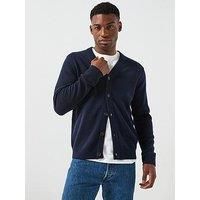 Ps Paul Smith Button Through Knitted Cardigan - Navy