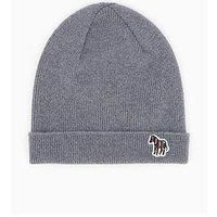 Ps Paul Smith Zebra Knitted Beanie - Grey