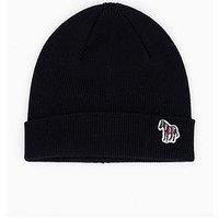 Ps Paul Smith Zebra Knitted Beanie - Black